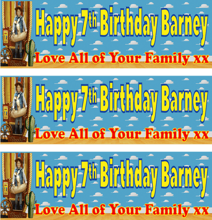 Toy Story Themed Birthday Party Photo Banners & Posters - Any Age - CreationPartyShop