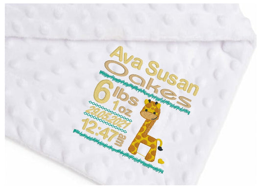 Treat a special little boy or girl to the perfect gift! Our exclusive baby bubble blanket, in stunning white, is customised with his or her name and desired font style and colour. Soft and cuddly 100% polyester, it's ideal for any cot or pram and measures 75 x 100 cm. Make him or her feel extra special with a personalised embroidered baby white bubble blanket!